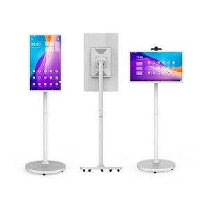 Beau support de sol design totem à écran tactile à mouvement libre avec exposition de caméras totem intelligent vidéo en direct - Product Image 2