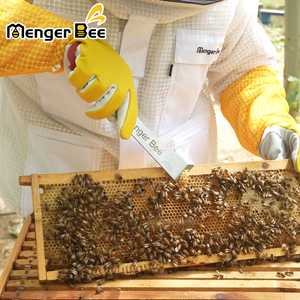 New Menger Bee HT-8 Stainless Steel Beehive Equipment Scraper <b>Hook</b> Hive <b>Tool</b> 2-Year Warranty 145g 267mm 2.8mm Thickness 45mm - Product Image 5