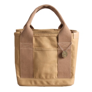 Sac fourre-tout en toile Besto de haute qualité 16OZ à multiples poches, sac à bandoulière portable en coton pour femme, idéal pour l'été et les activités de plein air - Product Image 5