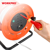 Jeu de tournevis isolés VDE WORKPRO 2,5 x 50 mm pour électriciens, tournevis à fente et Phillips