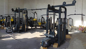 Attrezzatura Sportiva Multifunzione per Allenamento della Forza, <span class=keywords><strong>Trainer</strong></span> Integrato, Stazione Palestra Multi Jungle con Dual Cable <span class=keywords><strong>Cross</strong></span> per Palestra - Product Image 4