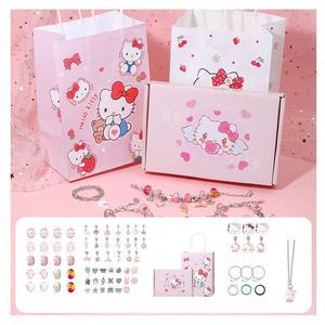 Juego de Juguetes Educativos de Plástico Resistente al Agua, Chapado en Oro Rosa, para Niños, Amuletos de la Suerte, Pulsera de Cuentas Moderna y Única - Product Image 1