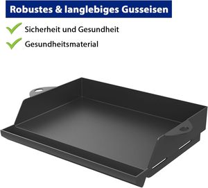 Ensemble de spatules et grattoirs universels en <span class=keywords><strong>fonte</strong></span> rectangulaires pour <span class=keywords><strong>plancha</strong></span>, émaillées en porcelaine, antiadhésives, pour <span class=keywords><strong>barbecue</strong></span>, poêle à griller, en plastique - Product Image 5