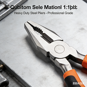 كماشة متعددة الاستخدامات مطلية بالكروم مع مقابض مزدوجة الطبقة من البولي فينيل كلوريد المقاوم للانزلاق، كماشة قطع قطرية من الفولاذ قابلة للتخصيص حسب الطلب - Product Image 3