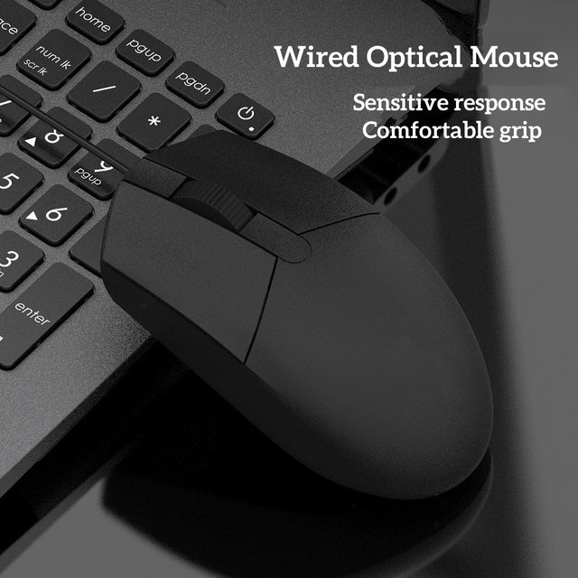 Ergonomic RGB Backlit RGB Office Keyboard and Mouse Set Waterproof 104-Key Wired Mouse and Laptop Keyboard Kit in Stock