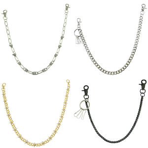 Portefeuille vintage personnalisé DEHO, chaîne en jean, logo en métal, alliage de zinc, pantalon lourd, design 3D, ceinture de pantalon hip-hop, poche pour jean - Product Image 1