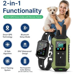 รั้วสุนัขไร้สาย My Pet Command GPS Fence ไม่ต้องสมัครสมาชิก พร้อมแอปพลิเคชัน รั้ว 6 ด้าน หรือรั้ววงกลม มีระบบสั่น เสียง และไฟฟ้าสถิต - Product Image 6