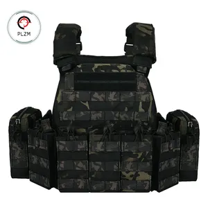Camo Chaleco Tactico Load Board Rack Molle Gear Black Tactical Vest Nylon Colete Tatico CS Training Quick Release Tactical PPE