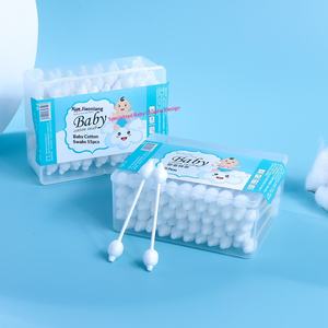 Coton-tige pour bébé à tête de <span class=keywords><strong>gourde</strong></span>, nettoyage des oreilles et du nombril des nouveau-nés, soins jetables, grande tête, dessin animé pour bébé et nuage - Product Image 2