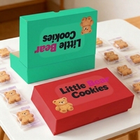 Boîte d'emballage en carton coloré personnalisée en gros avec logo pour les emballages de beignets, de chocolats et de biscuits