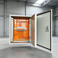 Armoire électrique industrielle murale certifiée en acier pour distribution basse tension, indice IP66, 380V, 80A, 6 prises