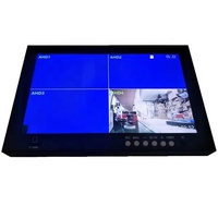 Ecran de voiture LCD, moniteur quad de 9 pouces TFT, avec enregistrement vidéo à 4 canaux, AHD1080p 720p, CVBS Signal Composite pour vidéosurveillance