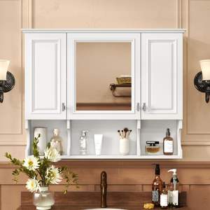 Armoire à pharmacie murale moderne DB avec miroir 35''x28'' à ouverture intégrale - Product Image 1