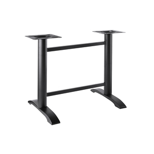 ฐานโต๊ะเหล็กสำหรับงานหนักแบบอุตสาหกรรม พร้อมคานคู่รูปตัว X และเสาคู่รองรับสำหรับโต๊ะยาวในโรงแรมและร้านอาหาร - Product Image 6