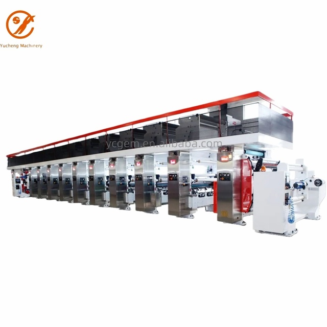 Direct Image Printing Machine Auto Multicolor Register Rotogravure Press Online Monitoring System Machine Print