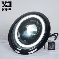 Pour MINI/R50/R52/R53 01-07, ensemble de phares LED modifiés, 12V, 6000-8000 lumens, feux de voiture rouges et froids