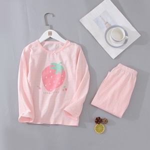 <span class=keywords><strong>Pigiama</strong></span> per Bambini 100% Cotone, Set 2 Pezzi con Stampa Fragole, Abbigliamento da Notte per Ragazze, <span class=keywords><strong>Pigiama</strong></span> a Maniche Lunghe per Bambini - Product Image 6