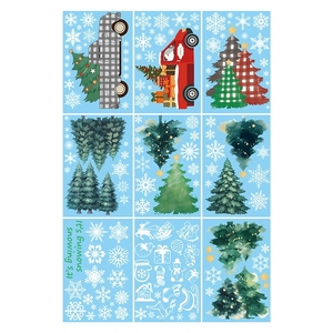 Juego <span class=keywords><strong>de</strong></span> 9 Calcomanías Navideñas <span class=keywords><strong>para</strong></span> Coche, Adhesivos Estáticos <span class=keywords><strong>de</strong></span> <span class=keywords><strong>Pino</strong></span> Dibujados a Mano <span class=keywords><strong>para</strong></span> Ventanas, Decoración <span class=keywords><strong>para</strong></span> Fiestas en Casa, Vidrio Navideño - Product Image 5