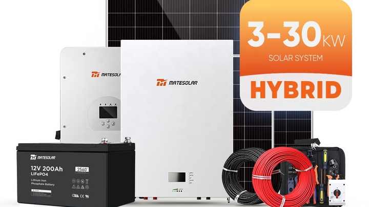 Mate Solar Energy System on Grid 5Kw 8Kw 10Kw 20Kw 10Kv Hybrid Power Pv ...