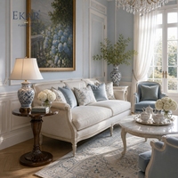 Table d'appoint à piétement en colonne Ebene |   Table d'appoint ronde classique de luxe avec base cannelée - EKAR