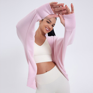 2024 Baggy Bat-sleeved Cardigan Jacket Sports <strong>Coat</strong> Casual <strong>Women's</strong> <strong>Waist</strong> <strong>Coat</strong> Indoor Loose Crop Cardigan <strong>Woman</strong> Loose Jacket - Product Image 3