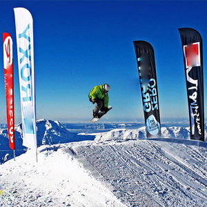 Ngoài trời Tùy Chỉnh in Windproof Giọt Nước Mắt lông cờ bền nhôm in kỹ thuật số bãi biển promo sử dụng Hot Bán giá thấp - Product Image 4