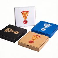 Boîte à pizza personnalisée avec poignée, impression de logo au design élégant, boîte à pizza pratique de qualité alimentaire conforme aux normes, 7 pouces