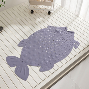 Tapis de Massage à épurateur de pied de douche en PVC à séchage rapide Design de gaufre antidérapant Motif de vague moderne Efficace pour le <span class=keywords><strong>bain</strong></span> <span class=keywords><strong>moussant</strong></span> de salle de <span class=keywords><strong>bain</strong></span> - Product Image 6
