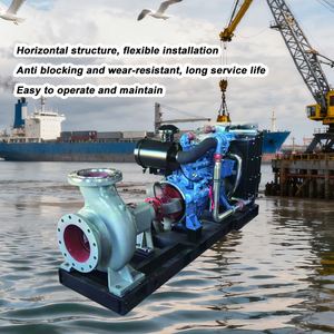 Anti <b>Clogging</b> Design Centrifugal Alluvial Gold Dredge Pump High Pressure Dredging Barge Mounted River Sand Mining - Product Image 3