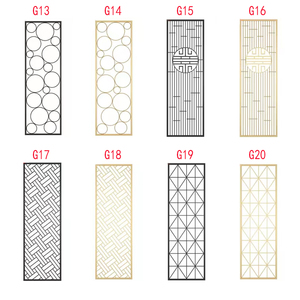 ผนังกั้นห้องโลหะสีทองที่ทันสมัยสำหรับห้องนั่งเล่นสไตล์การออกแบบตกแต่งภายใน - Product Image 1