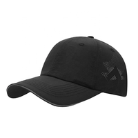 Gorras de béisbol de lona de 6 paneles para hombre, 100% algodón, de secado rápido, impermeables, con banda antisudor de tacto refrescante, bordado y malla transpirable.