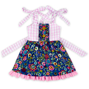 32 Ideas para Australia: Vestido Elegante de Algodón Orgánico con Estampado Floral Digital para Bebé, Corto/Sin Mangas, Personalizable - Product Image 5