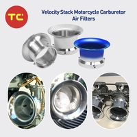 Adaptateur de carburateur CNC en alliage d'aluminium pour Hondas Yamaha ATV Dirt Bike Quad 50/55/63mm Filtres à air Carb Funnel Trumpet Motorcycle