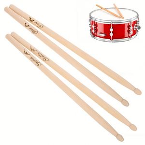 Baquetas de Madera Talladas a Mano con Nombres Grabados Personalizados, Regalo de Navidad para Amantes de la Música - Product Image 1