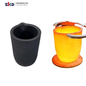 Zhong keda Kunden spezifischer hochreiner Graphit tiegel 2kg für Golds chmel zofen - Product Image 2