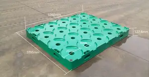 ウォーターボトルプラスチックLongshengheヘビーデューティーユーロパレット5ガロン両面プラスチックパレットHDPE