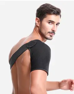 Verstellbares Gym Sports Single Shoulder Brace Stütz gurt Wickel gürtel Band Pad