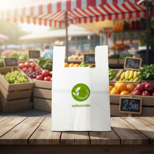 Bolsas de Plástico para Camisetas, Bolsas de Compras con Logotipo Personalizado, Bolsas de Transporte para Comercios y Supermercados - Product Image 1