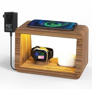 Productos más vendidos 2025 <span class=keywords><strong>cargador</strong></span> inalámbrico 4 en 1 para cargadores de <span class=keywords><strong>iPhone</strong></span> lámpara de noche de carga rápida para Airpods para Apple Watch 8 7 <span class=keywords><strong>SE</strong></span> - Product Image 6