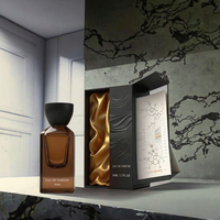 Flacon de parfum carré en verre de luxe vide 30ml 50ml 100ml avec pulvérisateur sérigraphié, diffuseur à bâtonnets, couvercle en bois et boîte cadeau