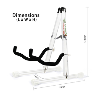 Feliz Navidad regalo acrílico A-Frame soporte de guitarra para instrumento de bajo eléctrico acústico soporte para guitarra de suelo - Product Image 3