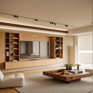 Mobile TV Personalizzabile per Arredamento Alberghiero a Stelle, per Set di Camere d'Albergo in Legno - Product Image 1