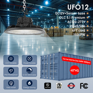 Projecteur Industriel LED Haute Performance pour Entrepôt et Atelier, 150 Watts, Stock US, 5000K, 100W, 240W, IP65, 3 Puissances, pour Éclairage Haute Baie avec Certification UL - Product Image 5