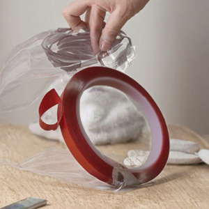 Cinta de Montaje de Poliéster Industrial de Doble Cara, Transparente, Resistente, Removible, Sensible a la Presión, Impermeable, para Bolsas - Product Image 3
