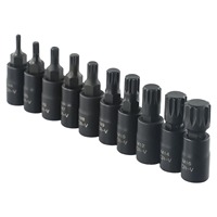 10 pièces clé à douille universelle 3/8 entraînement carré M4-M16 clé à douille ensemble Kit d'outils pour Automobile réparation clé outils manuels