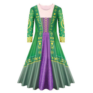 Disfraz de Princesa <span class=keywords><strong>Hocus</strong></span> <span class=keywords><strong>Pocus</strong></span> 2 para Niñas, Capa de Winifred, Sarah y Mary, Disfraz de Carnaval de Halloween para Niños - Product Image 4
