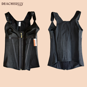 Corset amincissant colombien avec fermeture éclair et crochets <span class=keywords><strong>pour</strong></span> le soutien post-partum et la perte de poids en salle de sport - Product Image 4