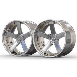Jantes forgées sur mesure 2 pièces haute performance, design à 5 branches chromées profondes, entraxes 5*112/5*114.3 pour <span class=keywords><strong>BMW</strong></span> T6061-T6 - Product Image 3