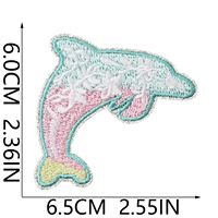 En gros, Patchs brodés thermocollants thème Plage d'été et Île, Motifs Tournesol, Dauphin, Tortue de mer, pour Vêtements, Sacs à dos, Sacs et Projets DIY