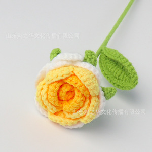 Bouquet <span class=keywords><strong>di</strong></span> <span class=keywords><strong>Fiori</strong></span> Artificiali Fatti a Mano all'Uncinetto, Regalo per San Valentino, Souvenir <span class=keywords><strong>di</strong></span> Nozze, Decorazione per la Casa - Product Image 4